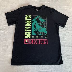 Air Jordan Men Black Standard Winter Utility Mountainside Tee T-Shirt Sz L